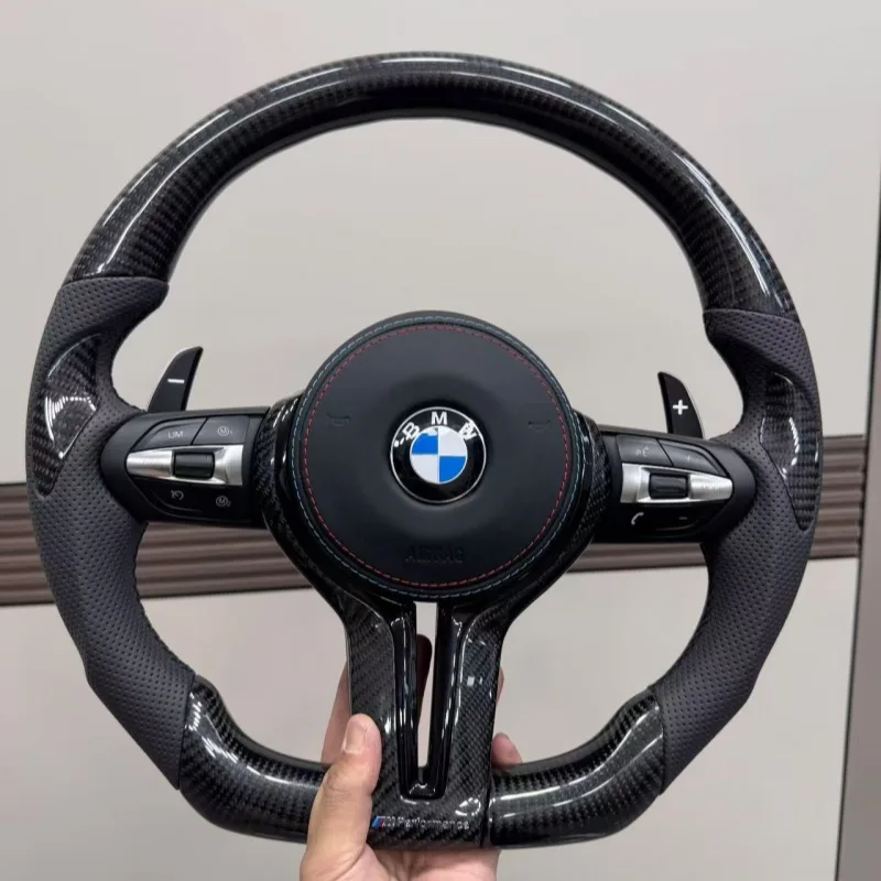Bright Carbon Fiber F30 F20 F21 F40 F31 F35 F48 F49 F22 F44 F80 F82 F83 BMW Steering Wheel | YINGGENE Bright Carbon Fiber F30 F20 F21 F40 F31 F35 F48 F49 F22 F44 F80 F82 F83 BMW Steering Wheel โ Custom Steering Wheel