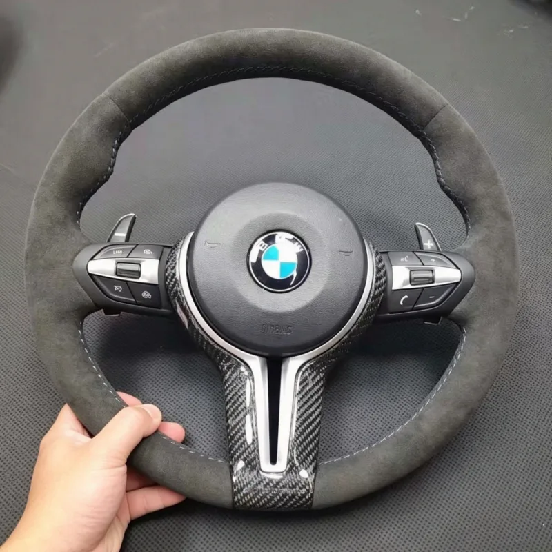 Customized Alcantara F10 5 Series F12 6 Series F01 7 Series M5 M6 BMW Steering Wheel | YINGGENE Customized Alcantara F10 5 Series F12 6 Series F01 7 Series M5 M6 BMW Steering Wheel โ Custom Steering Wheel