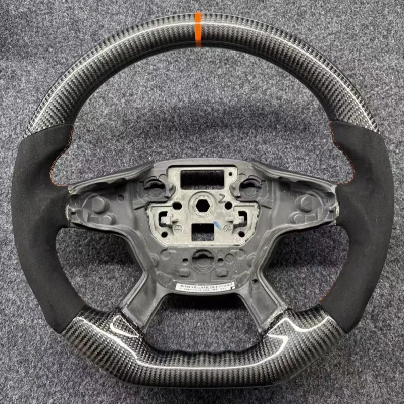 Customized Flat Bottomed Carbon Fiber Alcantara Steering Wheel for Ford Focus | YINGGENE Custom Steering Wheels Customized Flat Bottomed Carbon Fiber Alcantara Steering Wheel for Ford Focus