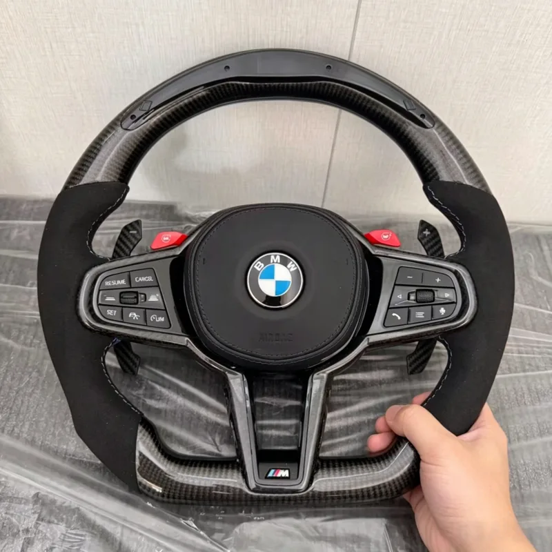 For BMW M3 G31 M4 G32 M5 G01 M6 F90 G11 True Carbon Fiber Steering Wheel | YINGGENE Custom Steering Wheels For BMW M3 G31 M4 G32 M5 G01 M6 F90 G11 True Carbon Fiber Steering Wheel