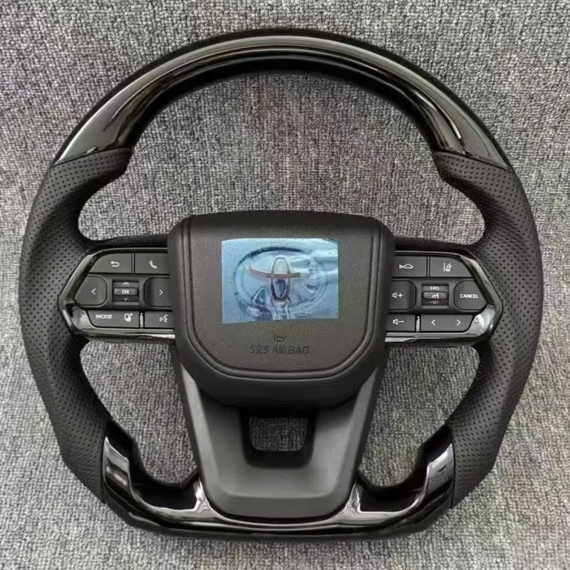 for Toyota Land Cruiser Fortuner Corolla Crown Piano Black Steering Wheel | YINGGENE for Toyota Land Cruiser Fortuner Corolla Crown Piano Black Steering Wheel โ Custom Steering Wheel
