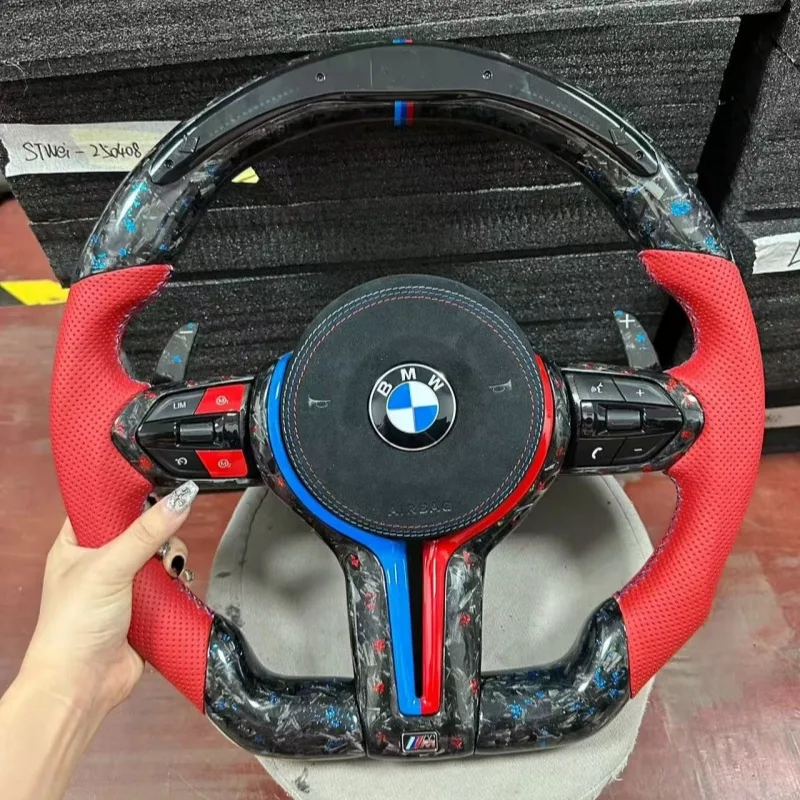 Forged Carbon Fiber BMW F20 F40 F30 F31 F35 F10 F11 F18 F90 Leather Steering Wheel