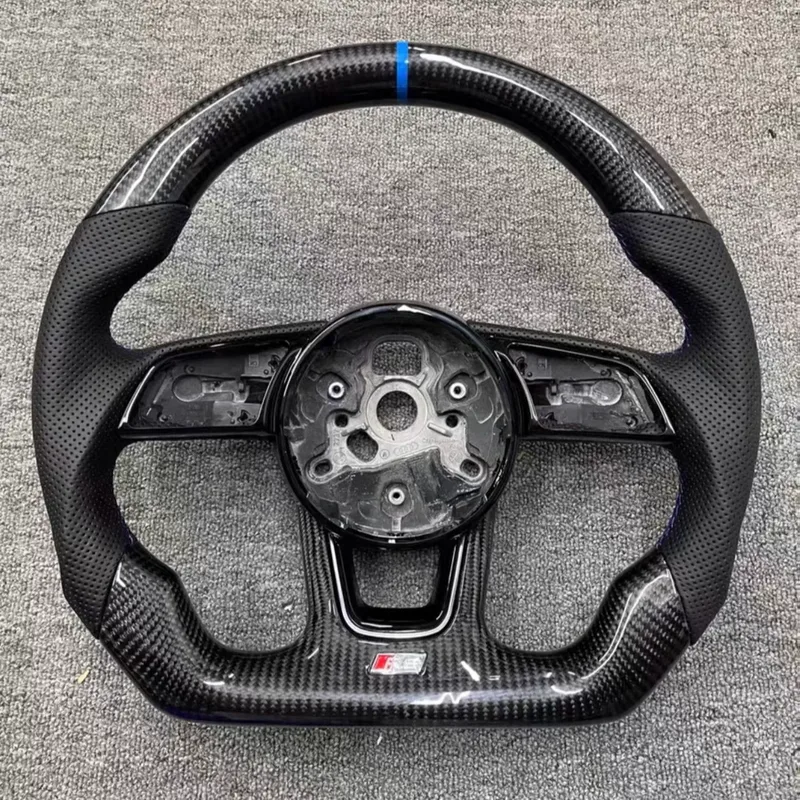 Gloss Carbon Audi RS A5 RS3 RS5 RS7 S3 S5 S7 Style Racing Steering Wheel | YINGGENE Custom Steering Wheels Gloss Carbon Audi RS A5 RS3 RS5 RS7 S3 S5 S7 Style Racing Steering Wheel