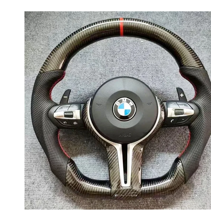 Gloss Carbon BMW E90 Racing Steering Wheel F30 G20 E90 F80 F82 Perforated Nappa | YINGGENE Custom Steering Wheels Gloss Carbon BMW E90 Racing Steering Wheel F30 G20 E90 F80 F82 Perforated Nappa