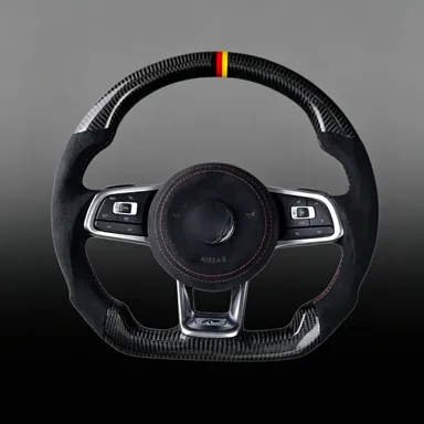 Gloss Carbon Volkswagen VW Jetta Racing Steering Wheel | YINGGENE Custom Steering Wheels Gloss Carbon Volkswagen VW Jetta Racing Steering Wheel