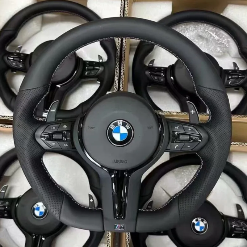 In Stock Nappa Leather BMW M5 F10 F90 F11 M6 F06 M8 F91 5 Series Steering Wheel — Custom Steering Wheel