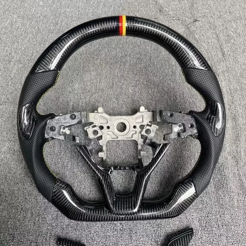 M-Tri Color Stitching Honda CRV5 5.5th CIVIC 10th FK8 FC FK7 Steering Wheel | YINGGENE M-Tri Color Stitching Honda CRV5 5.5th CIVIC 10th FK8 FC FK7 Steering Wheel โ Custom Steering Wheel