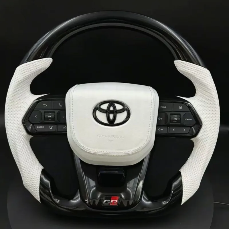 Piano Black Steering Wheel for Toyota Land Cruiser LC300 LC250 — Custom Steering Wheel