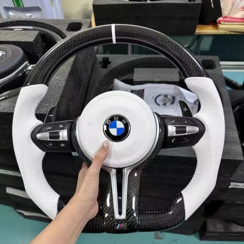 Real Carbon Fiber BMW 1 2 3 4 Series M2 M3 M4 F30 F20 X3 X5 X6 Steering Wheel | YINGGENE Real Carbon Fiber BMW 1 2 3 4 Series M2 M3 M4 F30 F20 X3 X5 X6 Steering Wheel โ Custom Steering Wheel