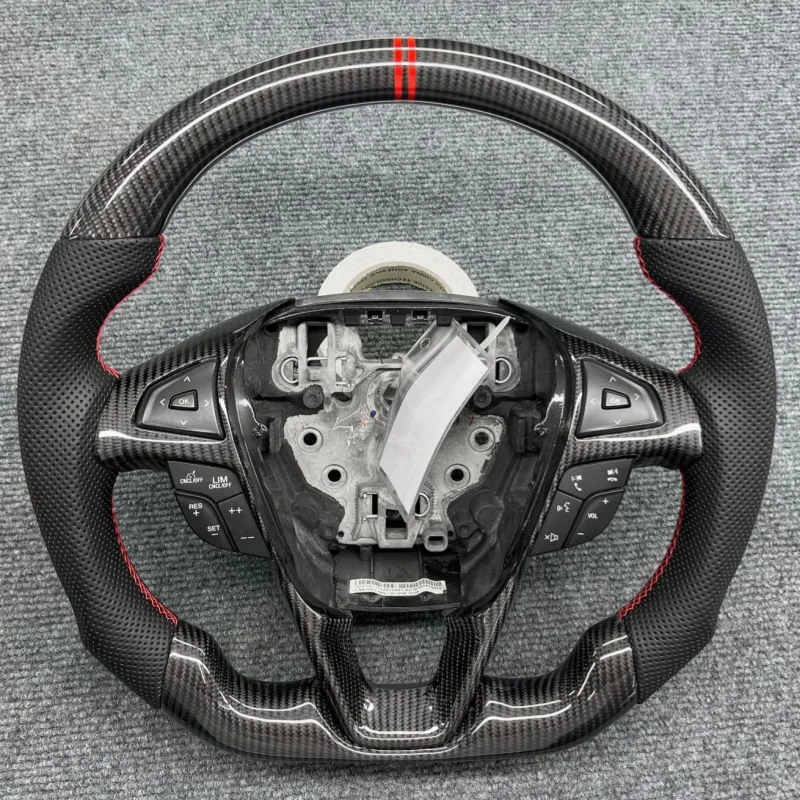 Suitable for Ford Mondeo Carbon Fiber Steering Wheel with 12 O'clock Return Mark | YINGGENE Suitable for Ford Mondeo Carbon Fiber Steering Wheel with 12 O'clock Return Mark โ Custom Steering Wheel