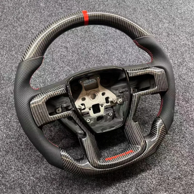 Suitable for Ford Raptor F150 F350 True Carbon Fiber Steering Wheel Modification | YINGGENE Custom Steering Wheels Suitable for Ford Raptor F150 F350 True Carbon Fiber Steering Wheel Modification