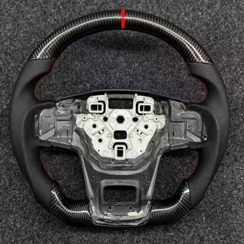 Suitable for The Modification of Ford Wrangler Bronco's Bright Carbon Fiber Steering Wheel | YINGGENE Custom Steering Wheels Suitable for The Modification of Ford Wrangler Bronco's Bright Carbon Fiber Steering Wheel