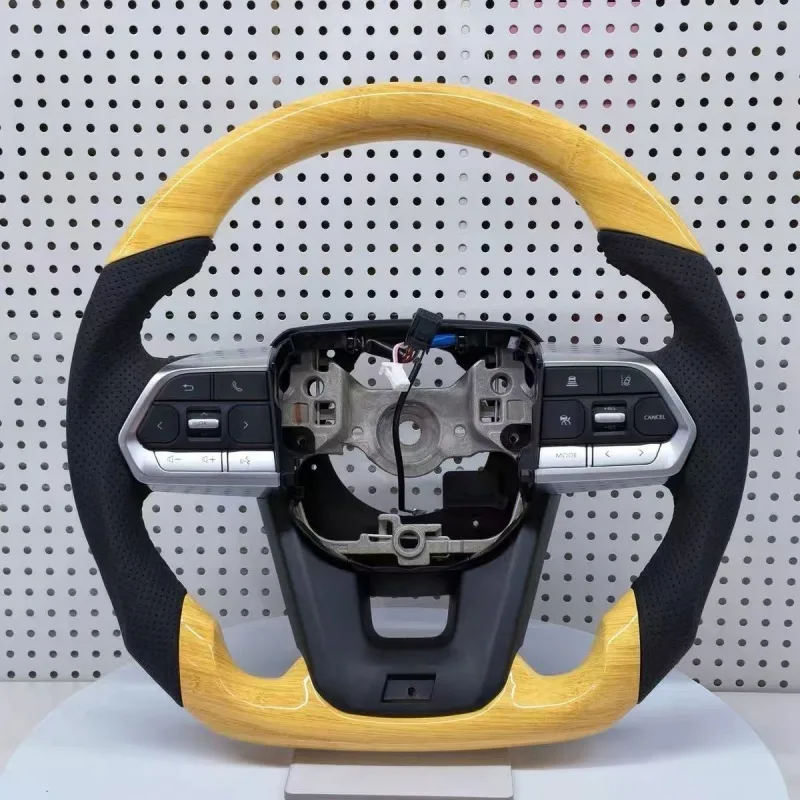 Wood grain steering wheel for Toyota Hilux 4Runner Yaris | YINGGENE Custom Steering Wheels Wood grain steering wheel for Toyota Hilux 4Runner Yaris