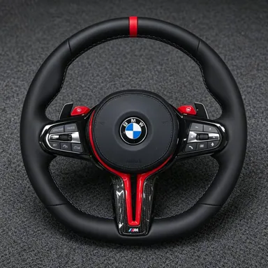 Custom BMW Nappa Genuine Leather Steering Wheel 3 Series M3 G20 G21 G28 G80 G81 2019 - 2025 - YINGGENE — Custom Steering Wheel