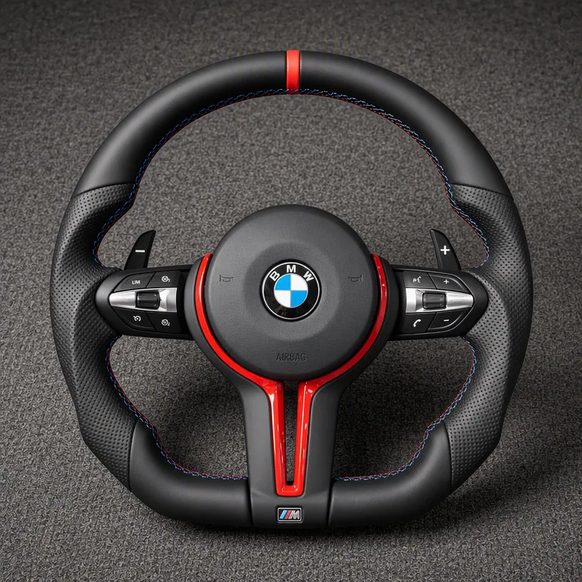 For BMW 4 Series M4 F32 F33 F36 F45 M4 F82 F83 2013–2019 Custom Made Nappa Leather Steering Wheel-YINGGENE — Custom Steering Wheel
