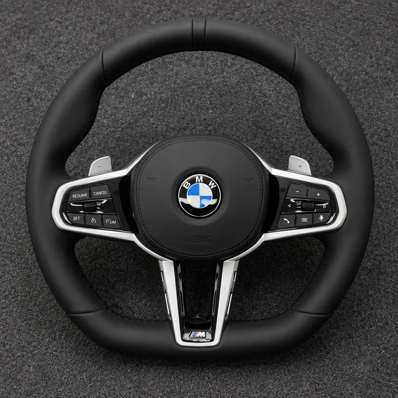 Custom BMW Nappa leather modified steering wheel X7 X7M G07 G07M 2019-2025-YING — Custom Steering Wheel