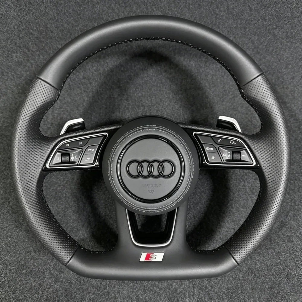 Custom Nappa Genuine Leather Steering Wheel for Audi TTS TTRS TT Coupe Roadster 1998-2026 - YINGGEN — Custom Steering Wheel