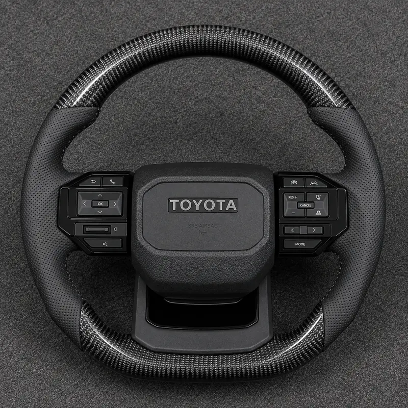 Custom Toyota full series Corolla Camry Crown Prius Supra RAV4 real carbon fiber steering wheel 2017-2024-YINGGENE — Custom Steering Wheel