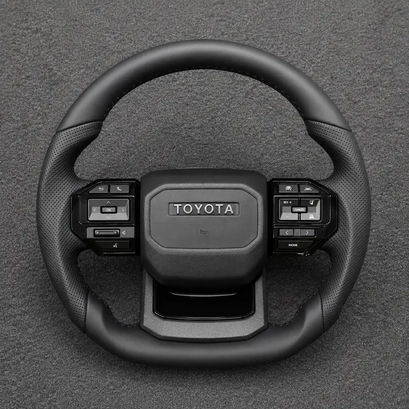 Custom Toyota full series Corolla Camry Crown Prius Supra RAV4 Nappa leather steering wheel 2017-2024-YINGGEN — Custom Steering Wheel