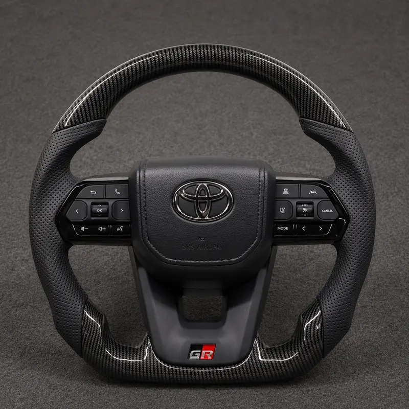Custom Toyota Full Series Corolla Camry Crown Prius Supra RAV4 Real Carbon Fiber Steering Wheel 2006-2023 - YINGGEN — Custom Steering Wheel