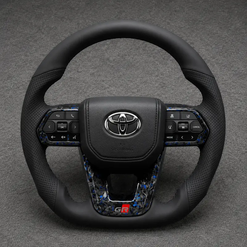 Custom Toyota full series Corolla Camry Crown Prius Supra RAV4 Nappa leather 2006-2023 - YINGGEN — Custom Steering Wheel