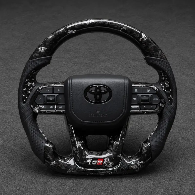 Custom Toyota full series Corolla Camry Crown Prius Supra RAV4 forged real carbon fiber 2006-2023 - YINGGEN — Custom Steering Wheel
