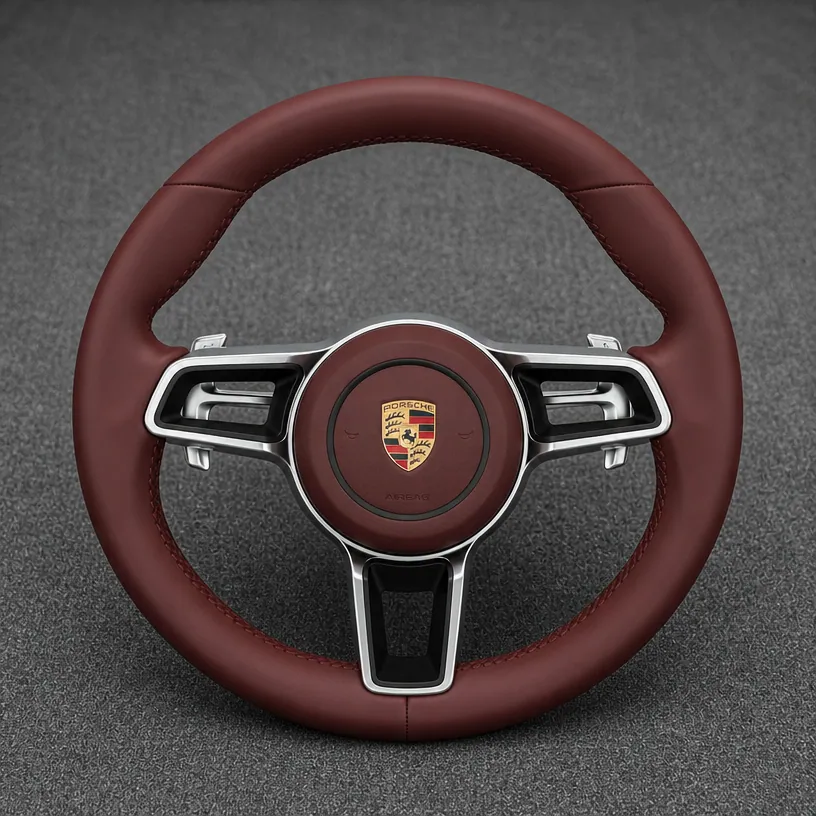Custom Porsche 718 986 987 981 982 Series Real Carbon Fiber Steering Wheel 2004-2026 - YINGGEN — Custom Steering Wheel